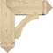 Ekena Millwork Imperial Arts and Crafts Rough Sawn Bracket w/ Offset Brace, Douglas Fir, 8"W x 22"D x 22"H BKT0806X22X22IMP03RDF - alternate 2